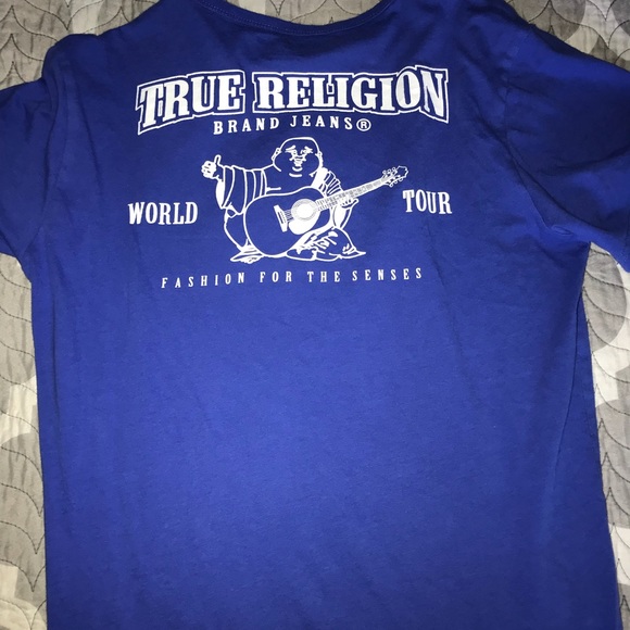 blue true religion shirt